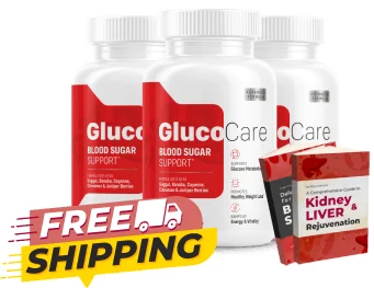 Gluco Care blood sugar support capsules three-bottle pack